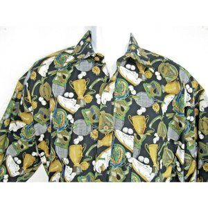 Vintage Tango By Max Raab Men's Short Sleeves Buttons Up Shirt Size XL Hawaiian